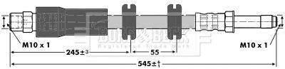 BORG & BECK Bremžu šļūtene BBH6812